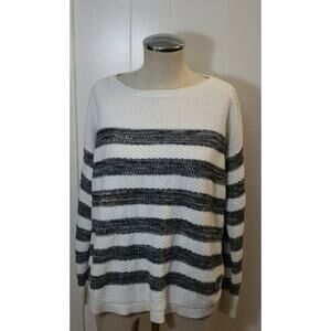Calson Sweater Size M Large Stripe